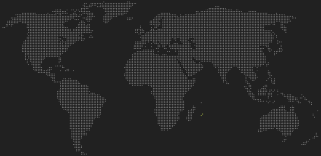 Weltkarte Mauritius
