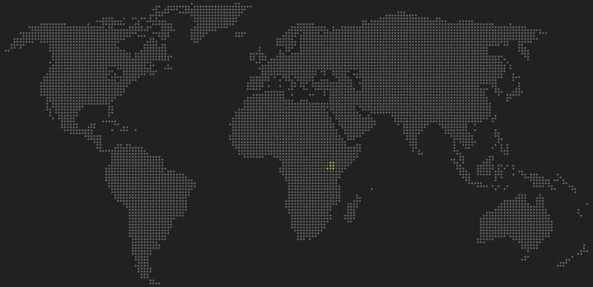 Weltkarte Uganda